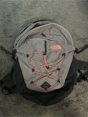 north face borealis backpack dapple grey The Commuter Laptop - Water Repellent, Laptop Sleeve, Large Main Compartment, Concrete, One Size sternum strap Women's Borealis Backpack | The